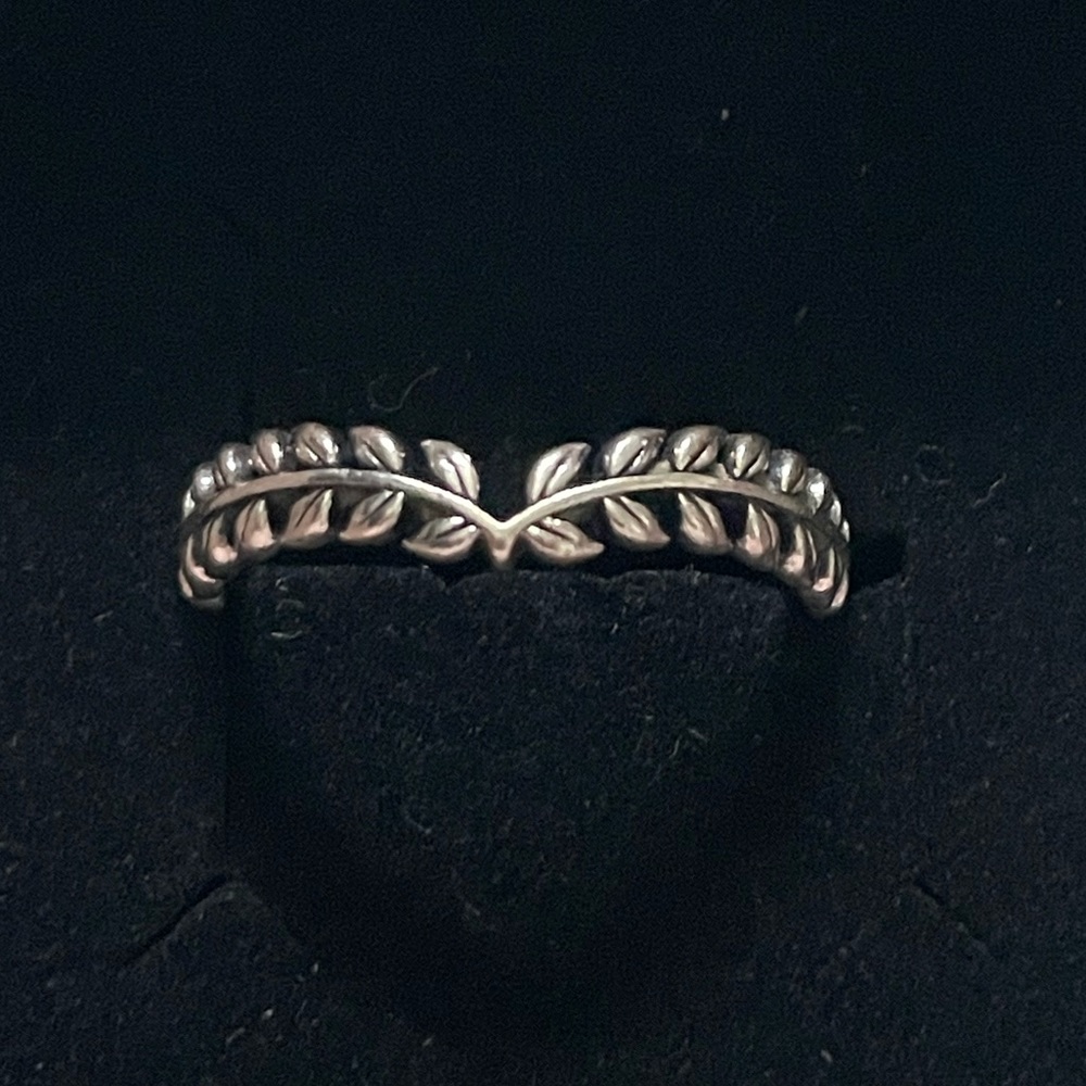Pandora Wheat Grains Wishbone Ring